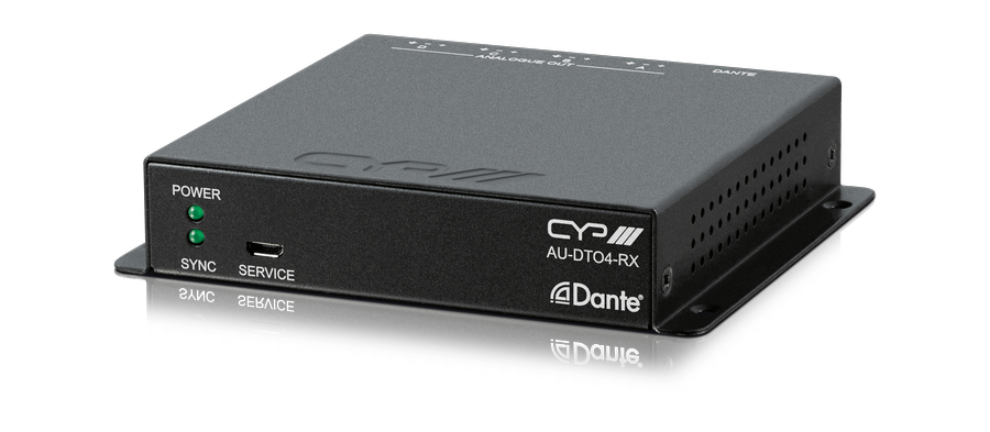 CYP Europe Converter Dante auf Audio 4 Kanal symmetrisch AU-DTO4-RX